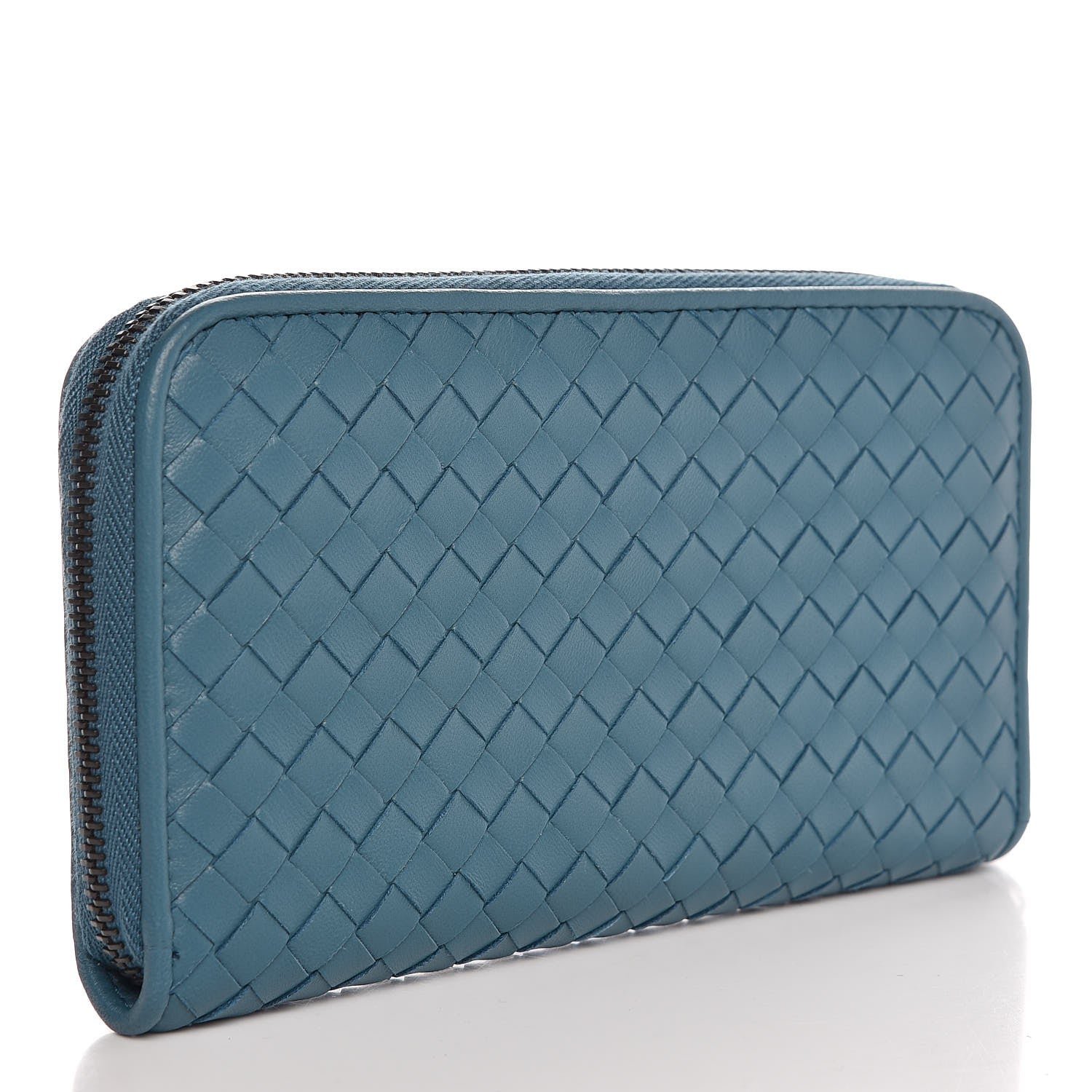 Bottega Veneta Nappa Intrecciato Zip Around Wallet Canard 3 of 13