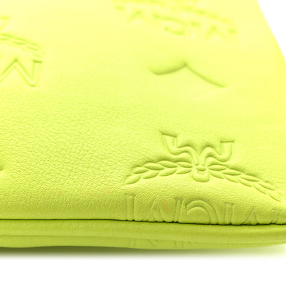 MCM Calfskin Maxi Monogram Crossbody Pouch Green 11 of 11