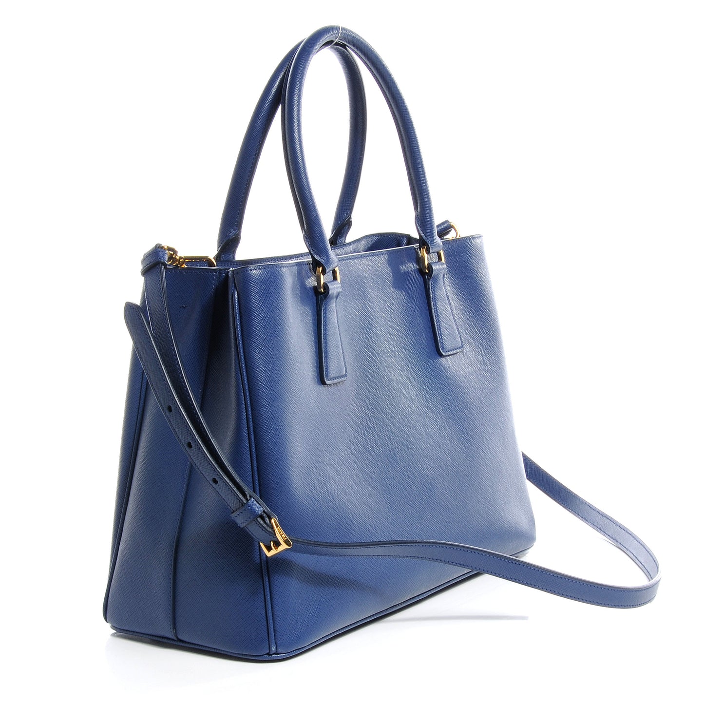 Saffiano Lux Medium Tote Bluette