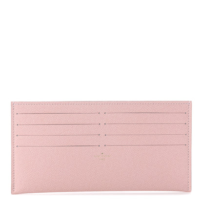 Louis Vuitton Calfskin Felicie Card Holder Insert Rose Ballerine 1 of 5