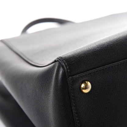 Fendi Vitello Elite Regular 2Jours Tote Black 10 of 11
