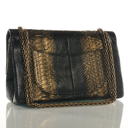 Chanel Python 2.55 Reissue 226 Flap Black Gold 3 of 7