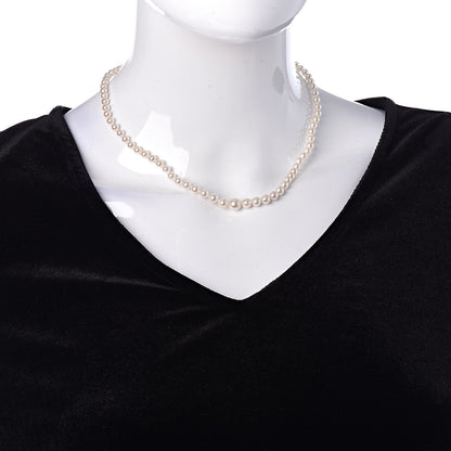 Mikimoto 18K Yellow Gold Akoya Pearl 3.5-7.5mm Graduated Strand Necklace 17 2 of 5