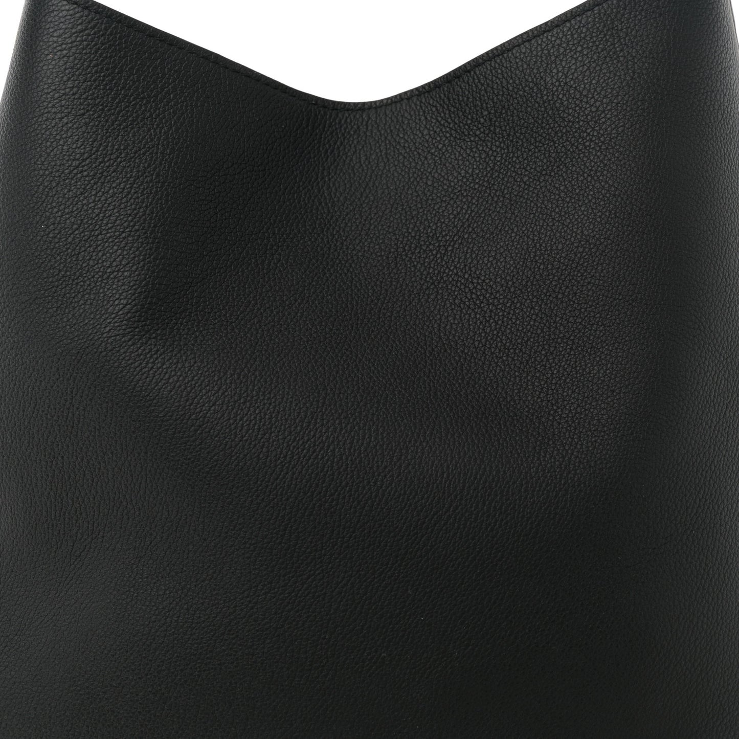 Grained Calfskin Low Key Hobo MM Black
