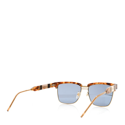 Gucci Squared Aviator GG Sunglasses GG0603S Havana Blue 4 of 7