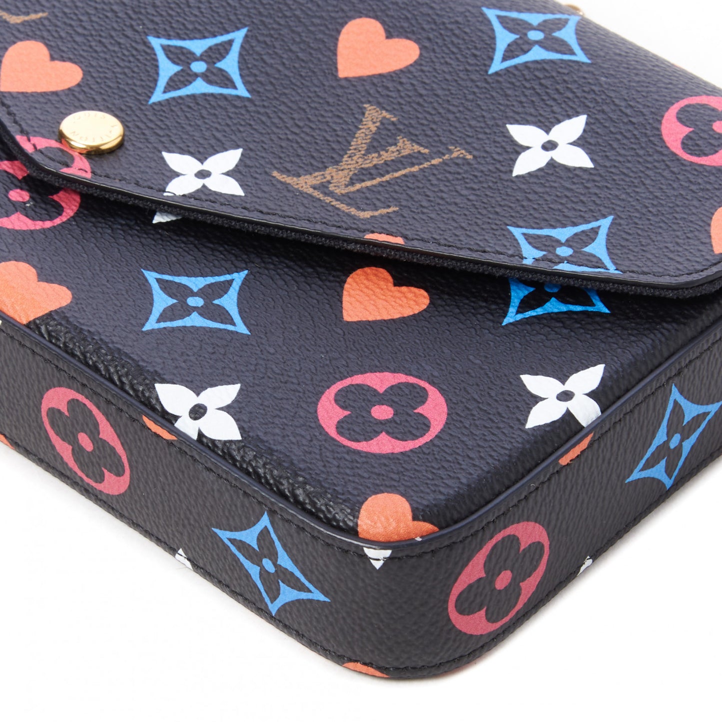 Game On Felicie Chain Wallet Black