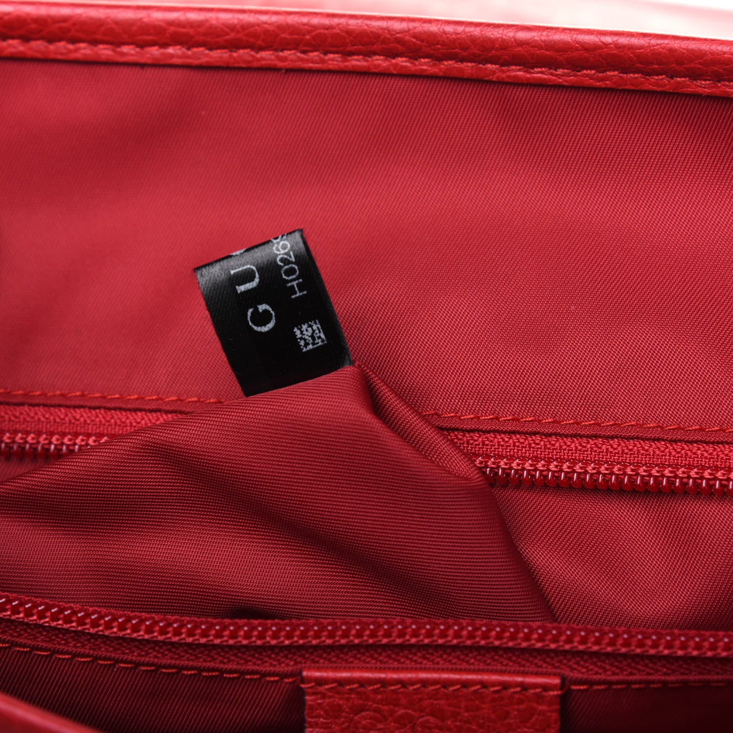 Gucci Nylon Monogram Double Buckle Flap Messenger Bag Vibrant Red 10 of 11