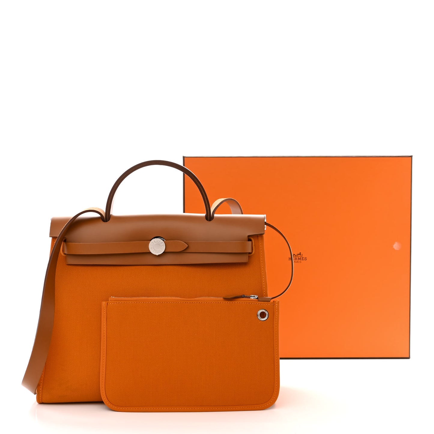 Toile Officer Vache Hunter Herbag Zip 31 PM Jaune Ambre Natural