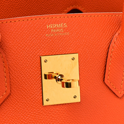 Hermes Epsom BIRKIN 30 Orange 6 of 12