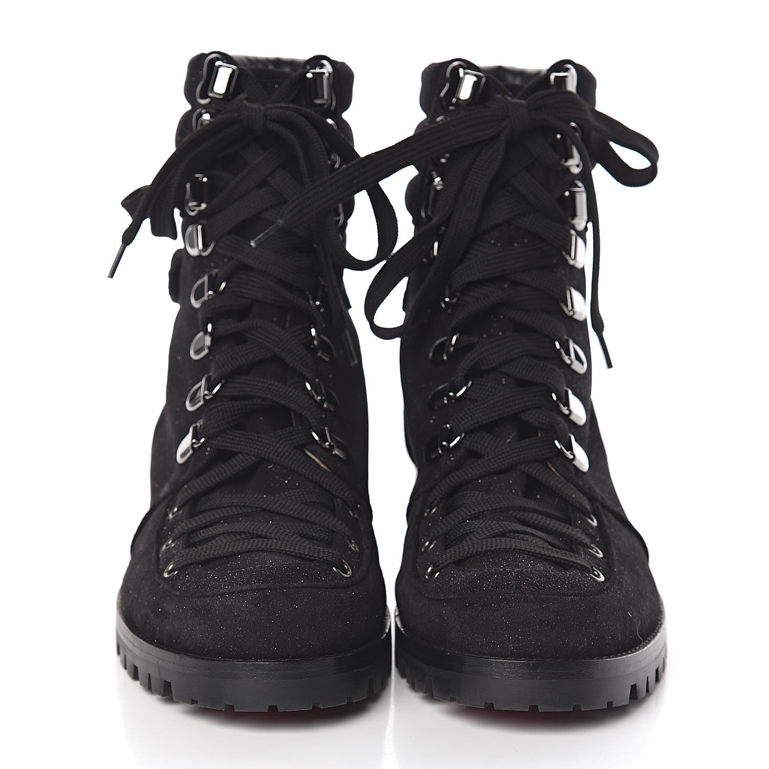 Christian Louboutin Crosta Star Who Runs Flat Boots 40.5 Black 2 of 7