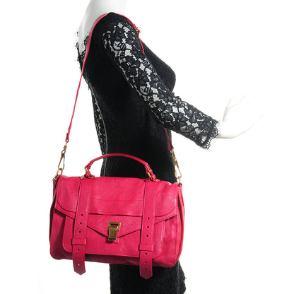 Proenza Schouler Lambskin Medium PS1 Satchel Raspberry 2 of 14