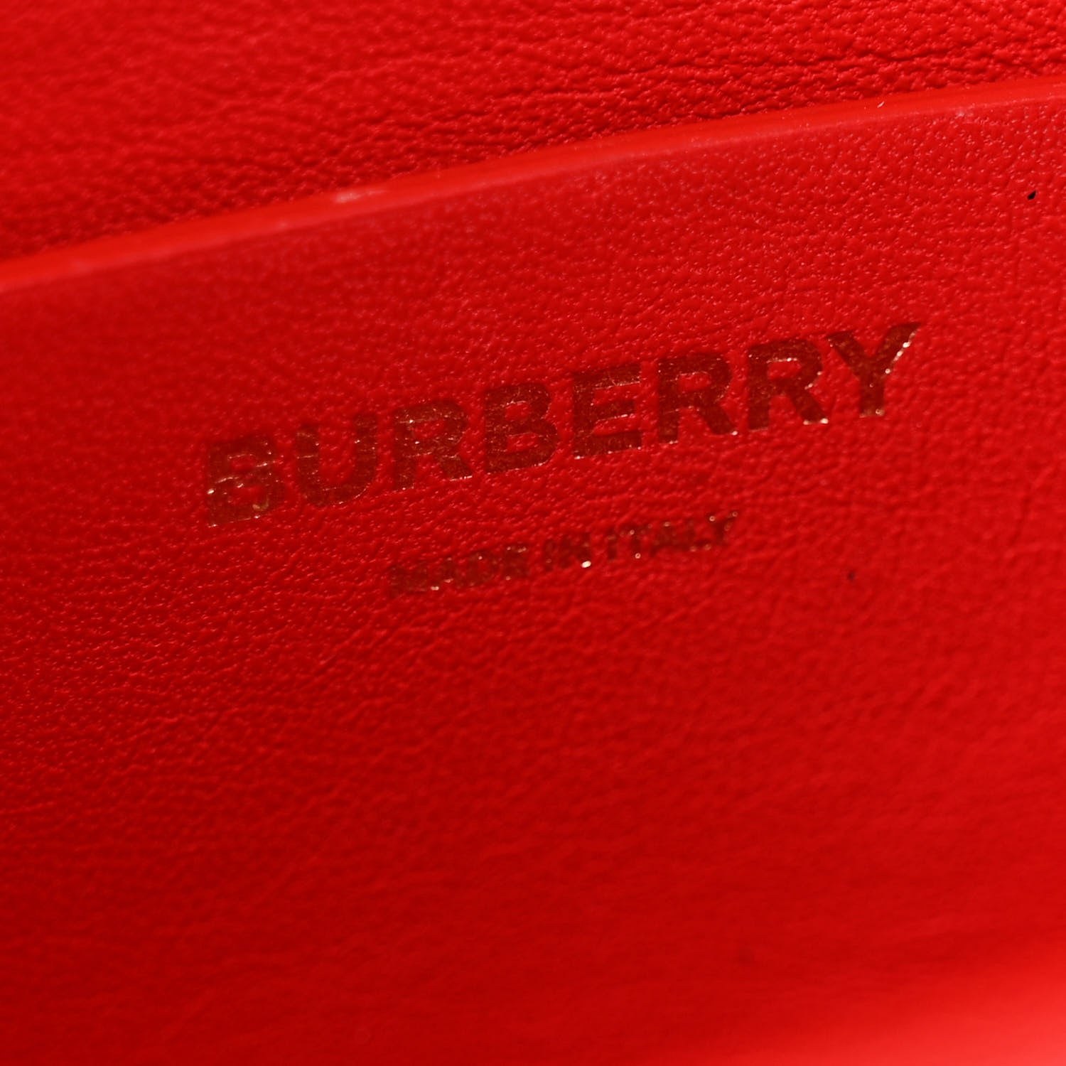 Burberry Smooth Calfskin Small Two Tone Grace Bag Red 6 of 10