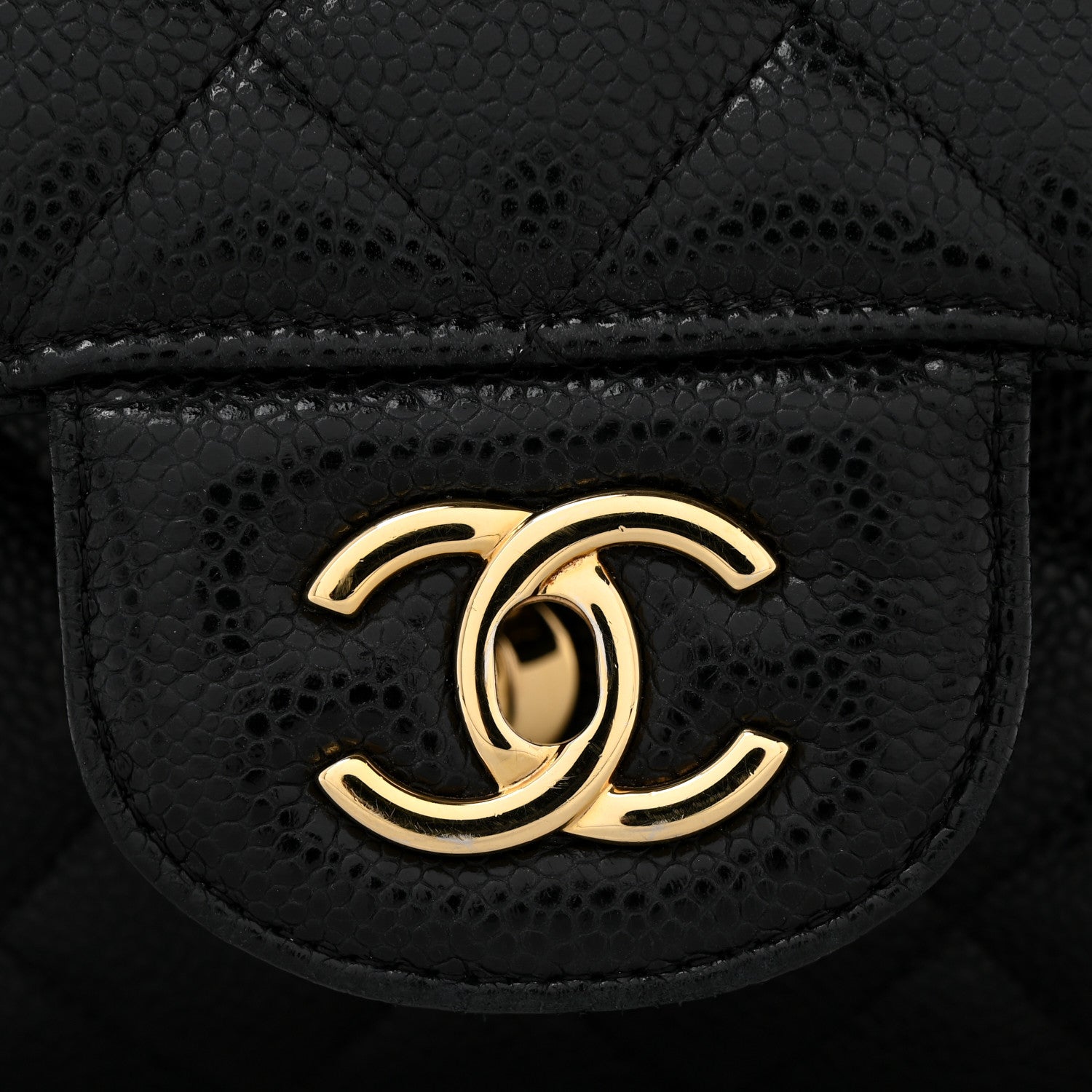 Chanel Caviar Quilted Jumbo Double Flap Black 12 of 16