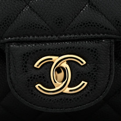 Chanel Caviar Quilted Jumbo Double Flap Black 12 of 16