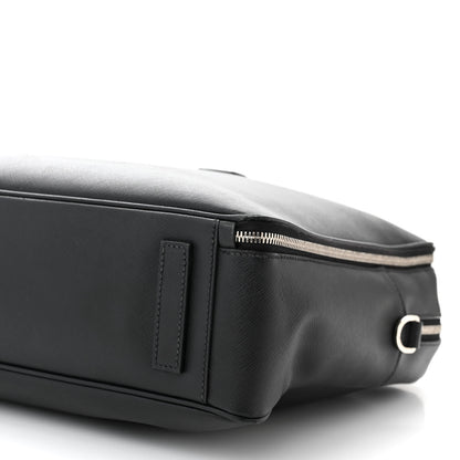 Prada Saffiano Travel Briefcase Black 13 of 22