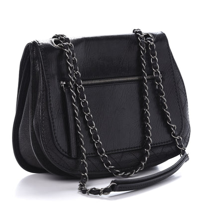 Chanel Calfskin Coco Twin Large Flap Black 4 of 13