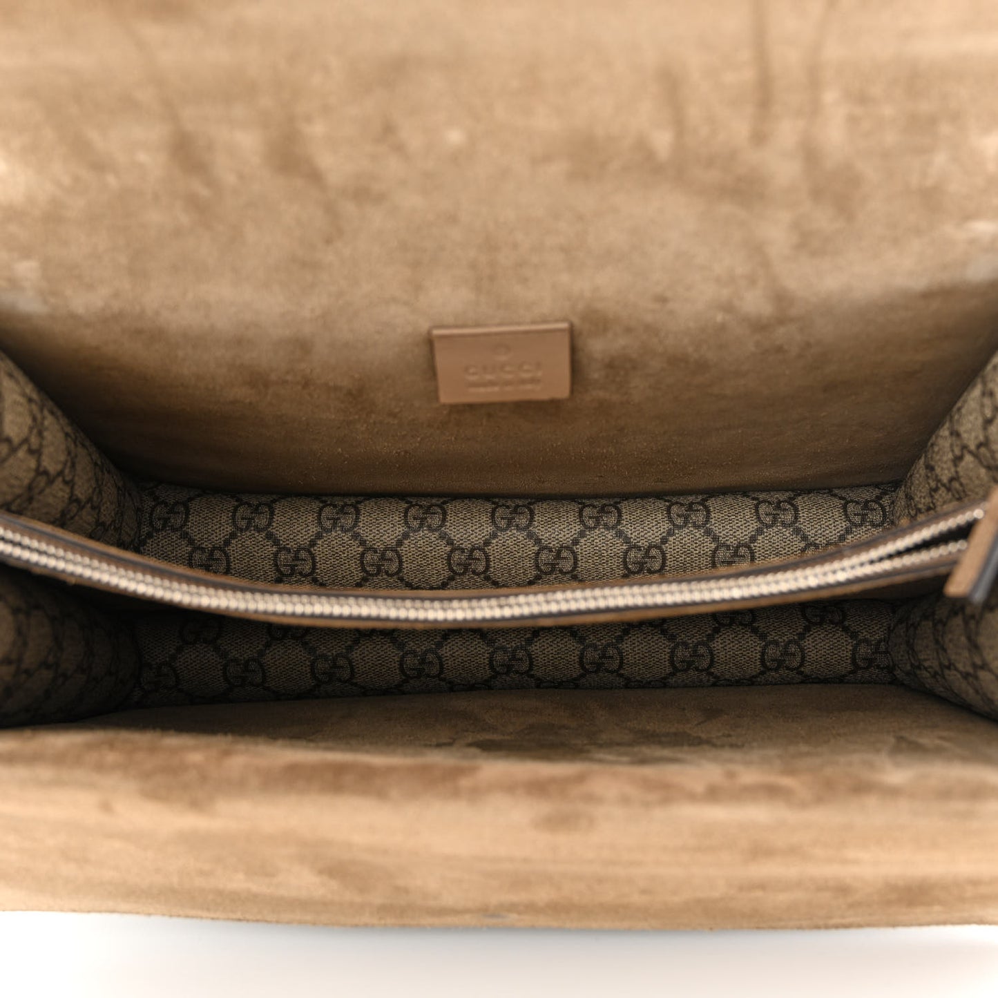 GG Supreme Monogram Medium Dionysus Shoulder Bag Taupe