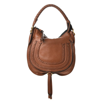 Chloe Calfskin Braided Medium Marcie Hobo Caramel 1 of 8