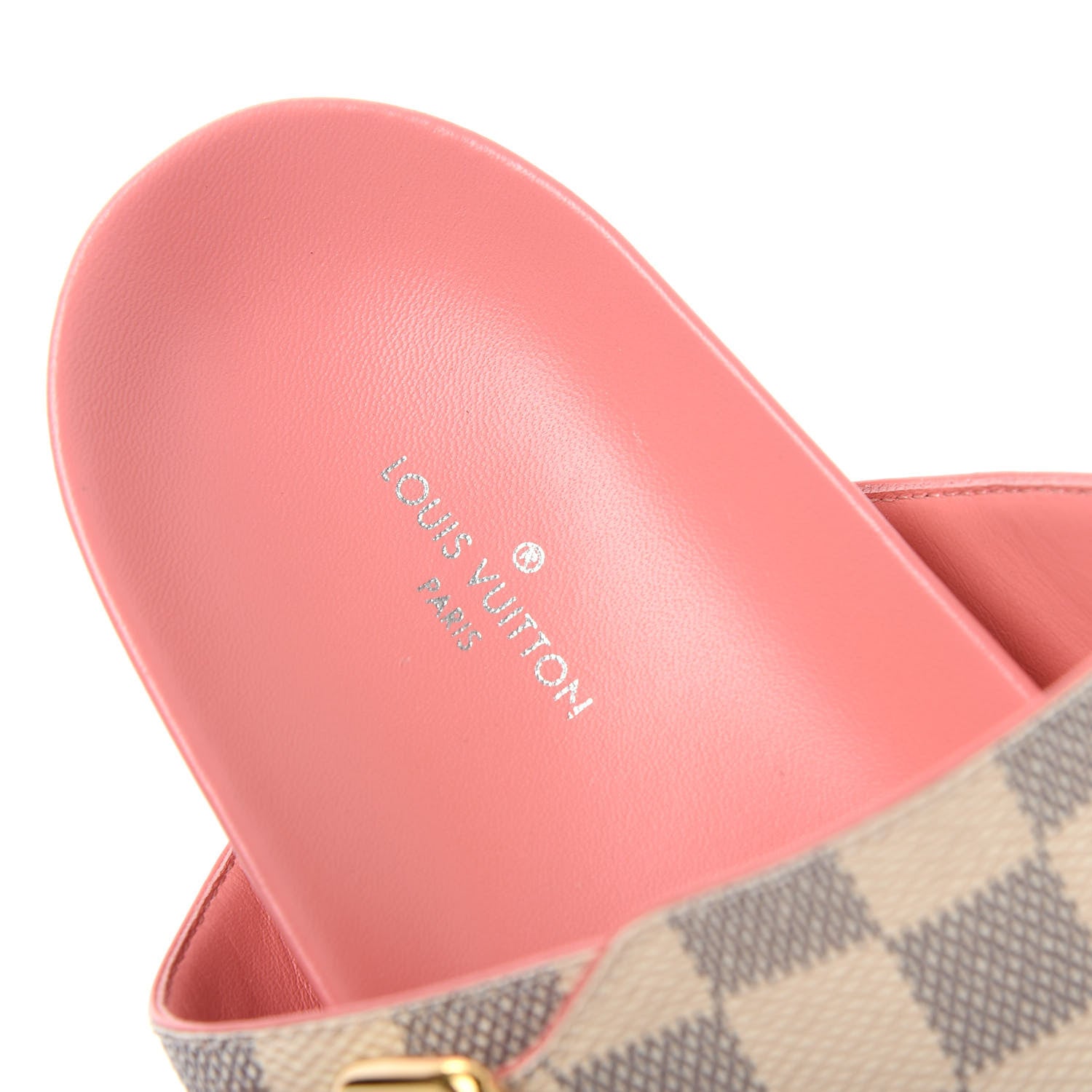 Louis Vuitton Damier Azur Bom Dia Flat Mules 39 Rose Clair 8 of 10
