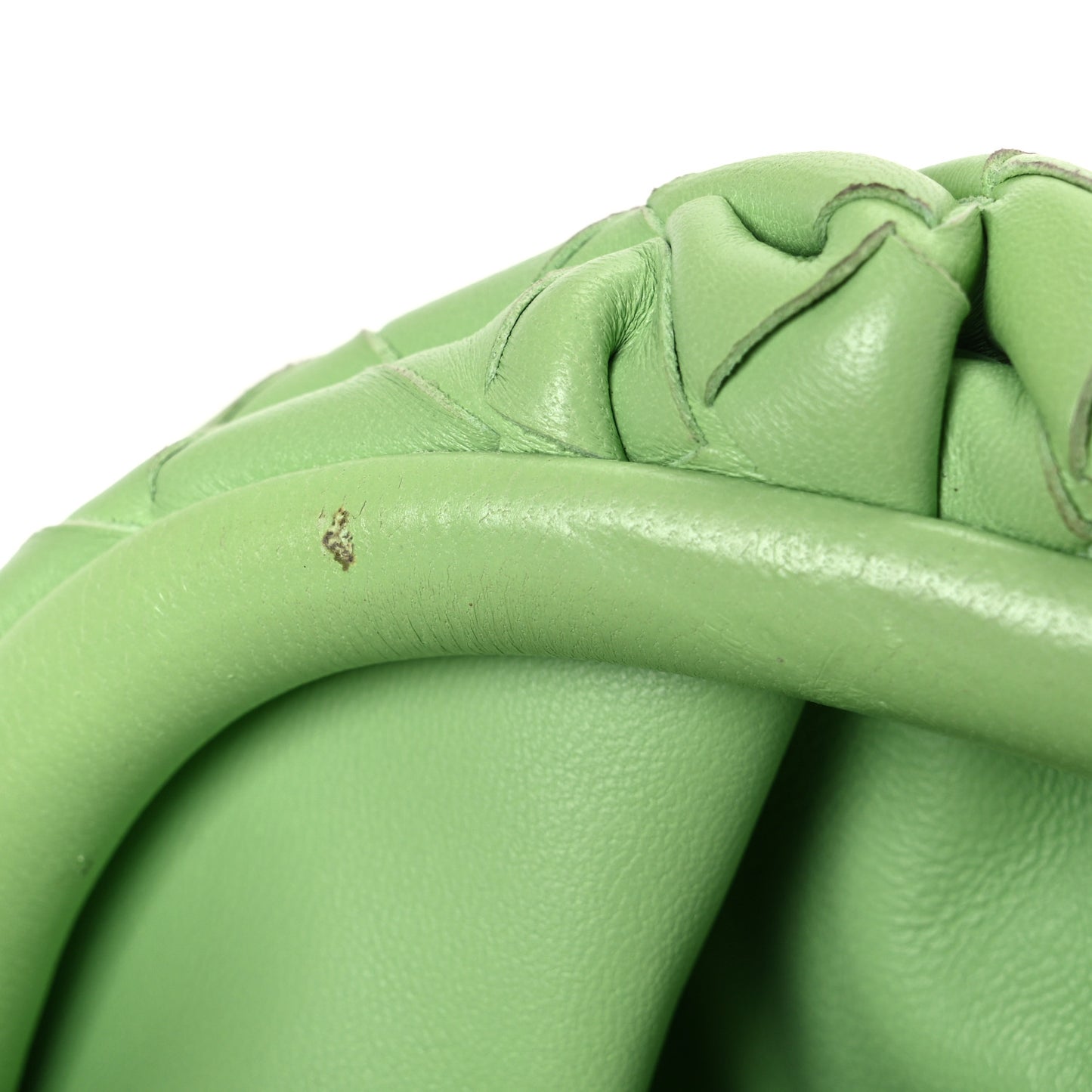 Nappa Intrecciato The Mini Pouch Pistachio