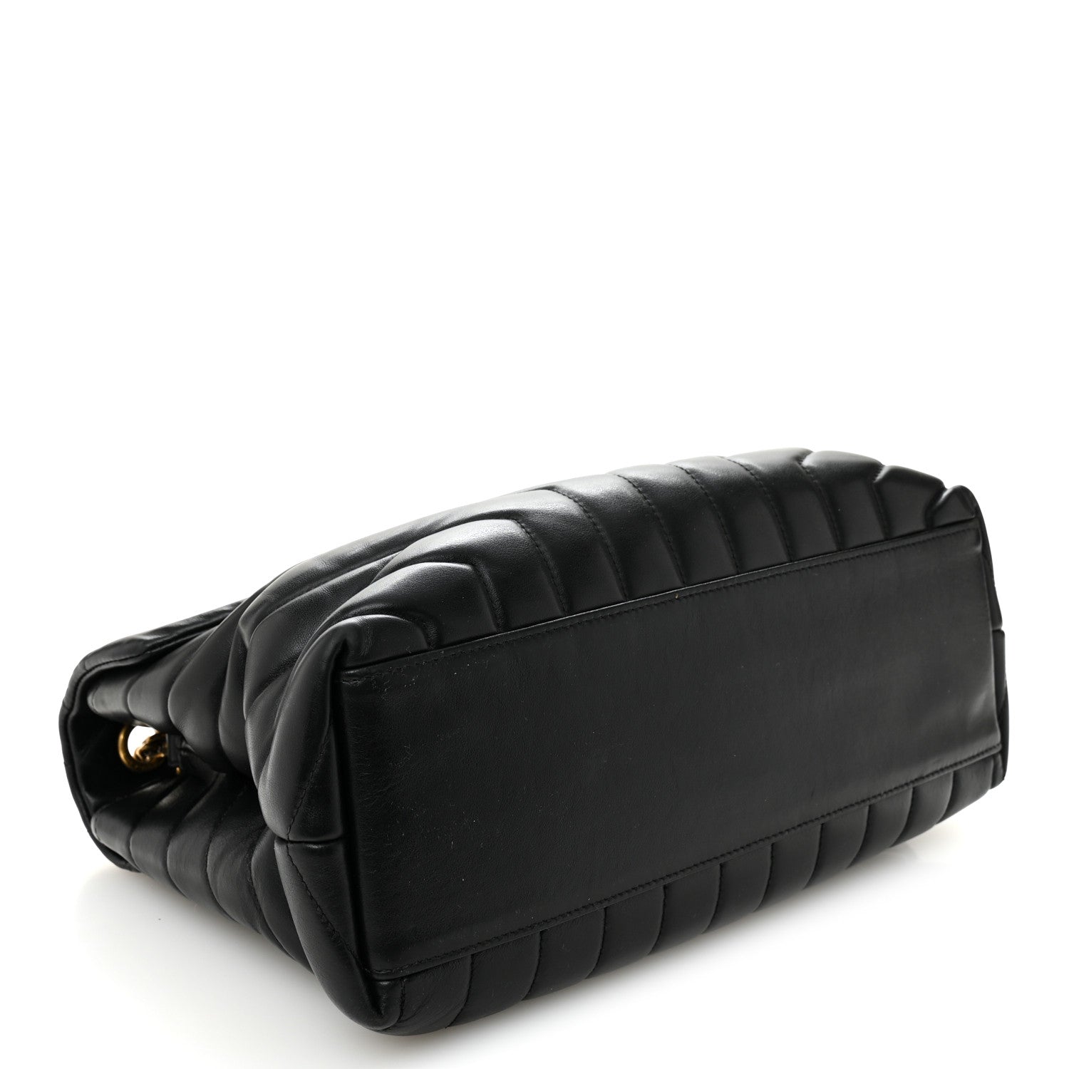 Saint Laurent Calfskin Y Quilted Monogram Medium Loulou Chain Satchel Black 4 of 11