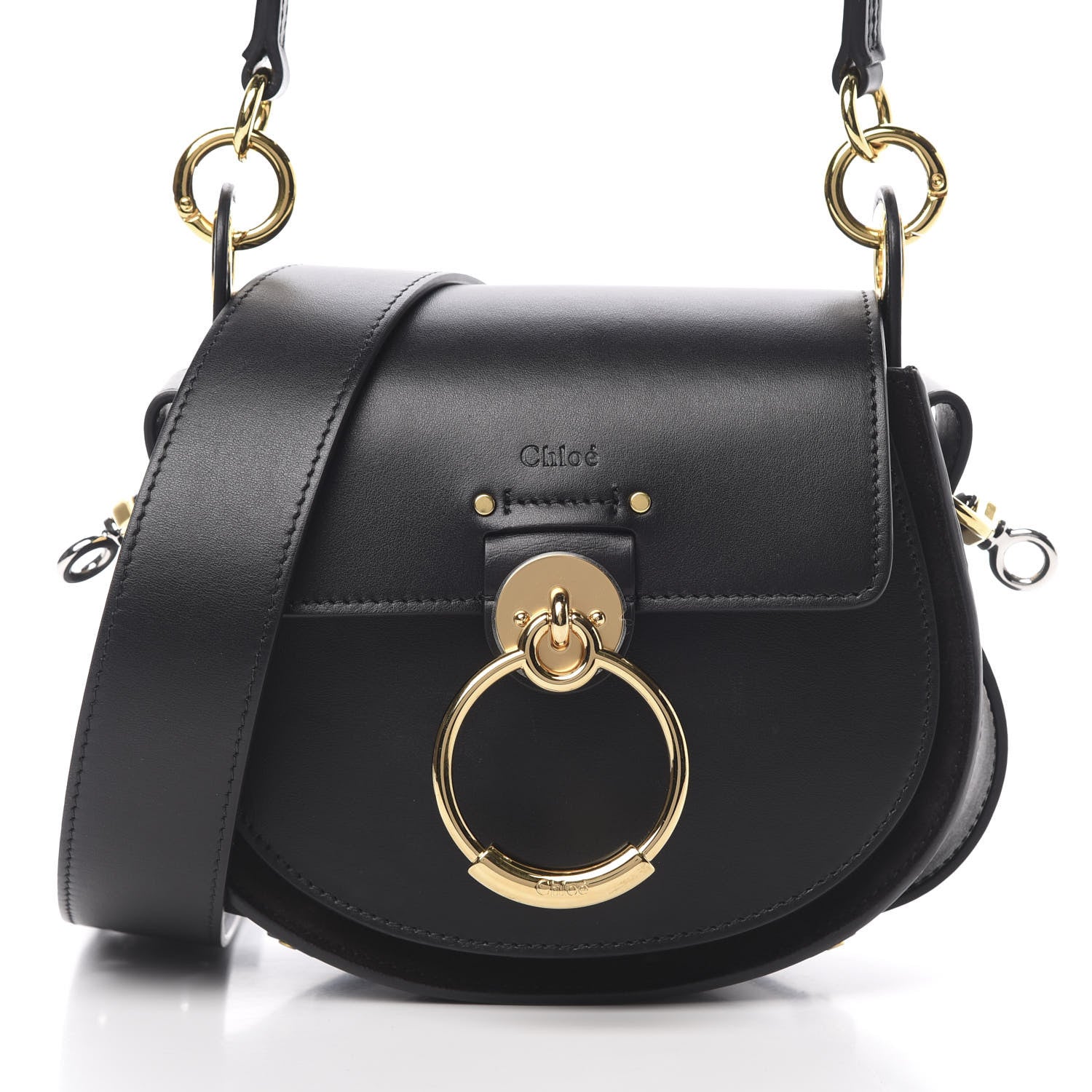 Chloe Calfskin Small Tess Bag Black 9 of 12