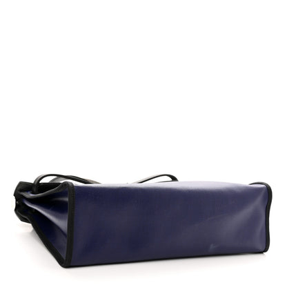 Hermes Toile H Berline Vache Hunter Herbag Zip PM 31 Bleu Encre Black 5 of 16