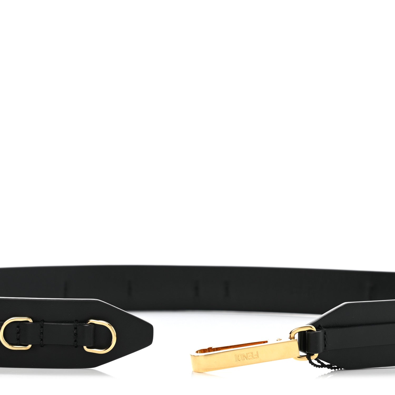 Fendi Vitello King Clip Belt Black 3 of 5