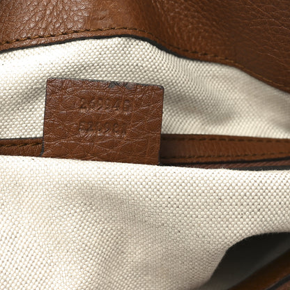 Gucci Monogram Cellarius Calfskin Medium Bella Tote Beige Ebony Cuir 7 of 12