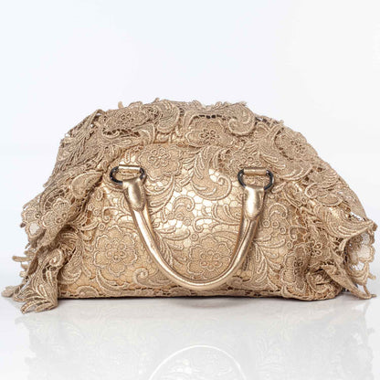 Prada Lace Pizzo S Bowler Gold 3 of 10