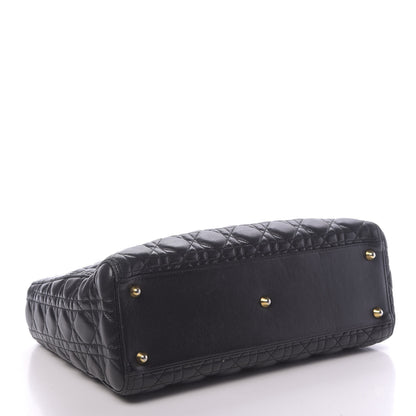 Christian Dior Lambskin Cannage Large Lady Dior Black 4 of 16