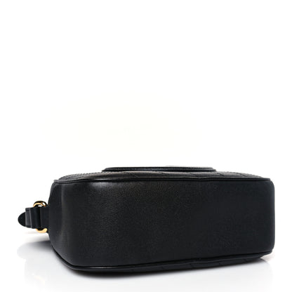 Gucci Sakai Be Green Calfskin Diagonal Stitched Small Blondie Shoulder Bag Black 4 of 8