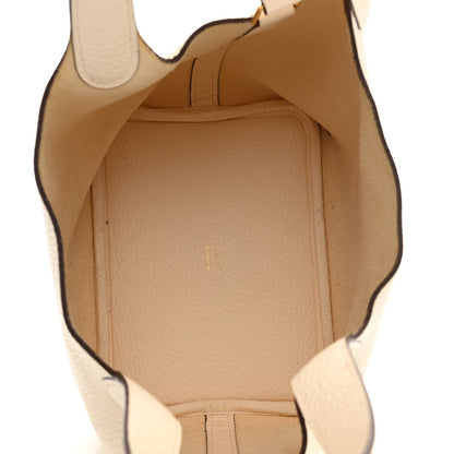 Hermes Taurillon Clemence Picotin Lock 18 PM Nata 8 of 31