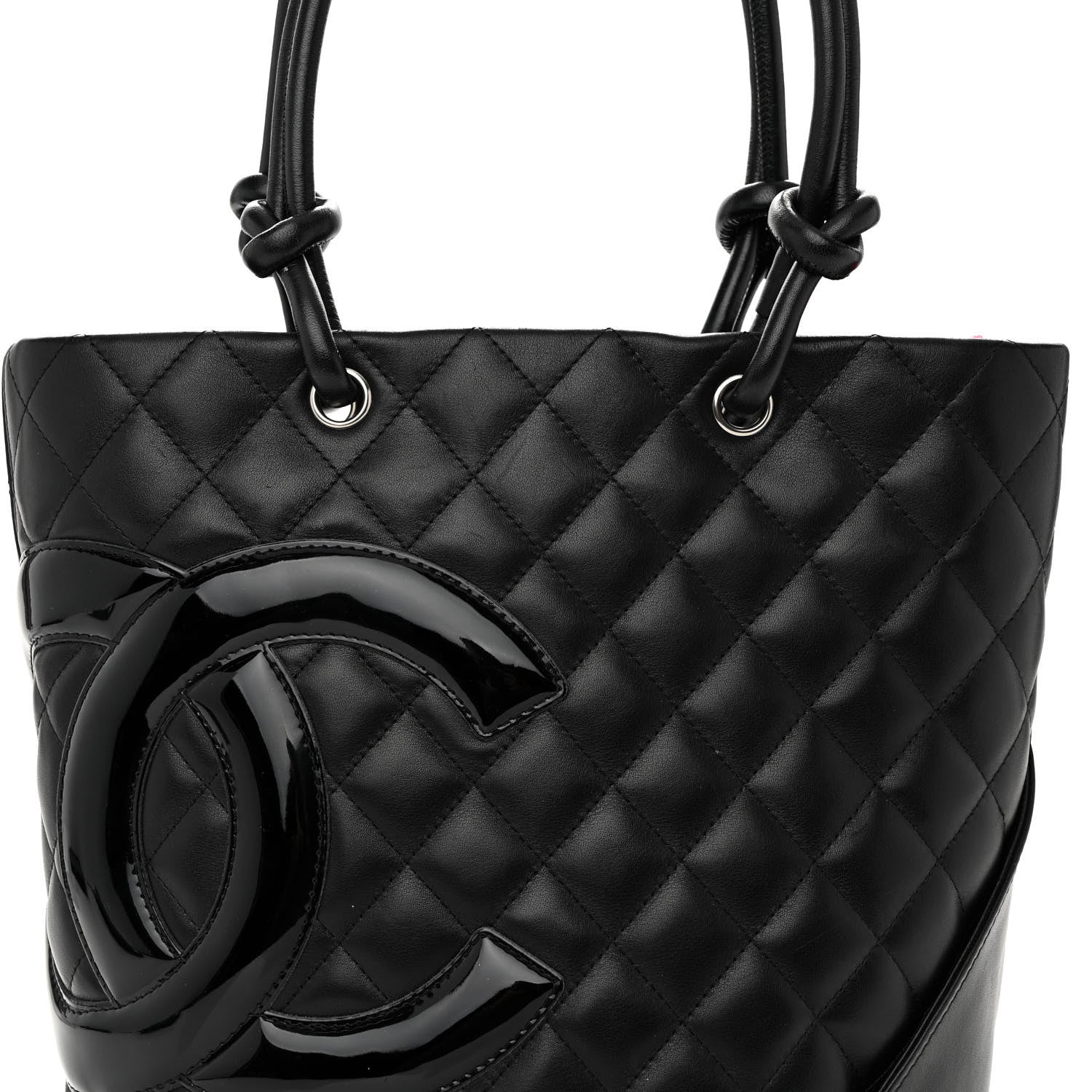 Chanel Calfskin Quilted Medium Cambon Tote Black 8 of 10