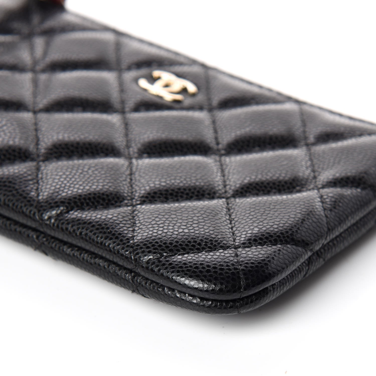 Chanel Caviar Quilted Small Cosmetic Case Black 6 of 10