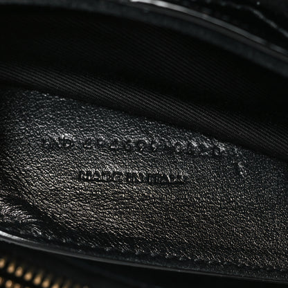 Saint Laurent Patent Y Quilted Monogram Small Loulou Chain Satchel Black 7 of 9
