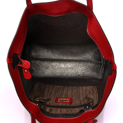 Salvatore Ferragamo Calfskin Gina Tote Red 5 of 14
