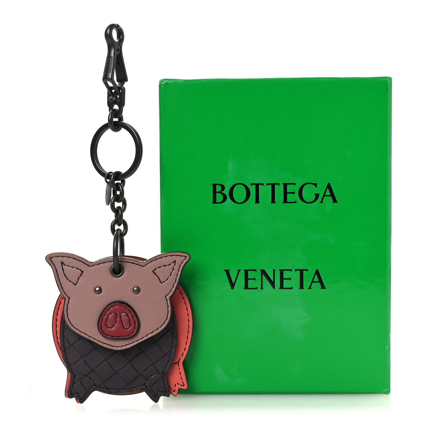 Nappa Intrecciato Pig Charm Multicolor
