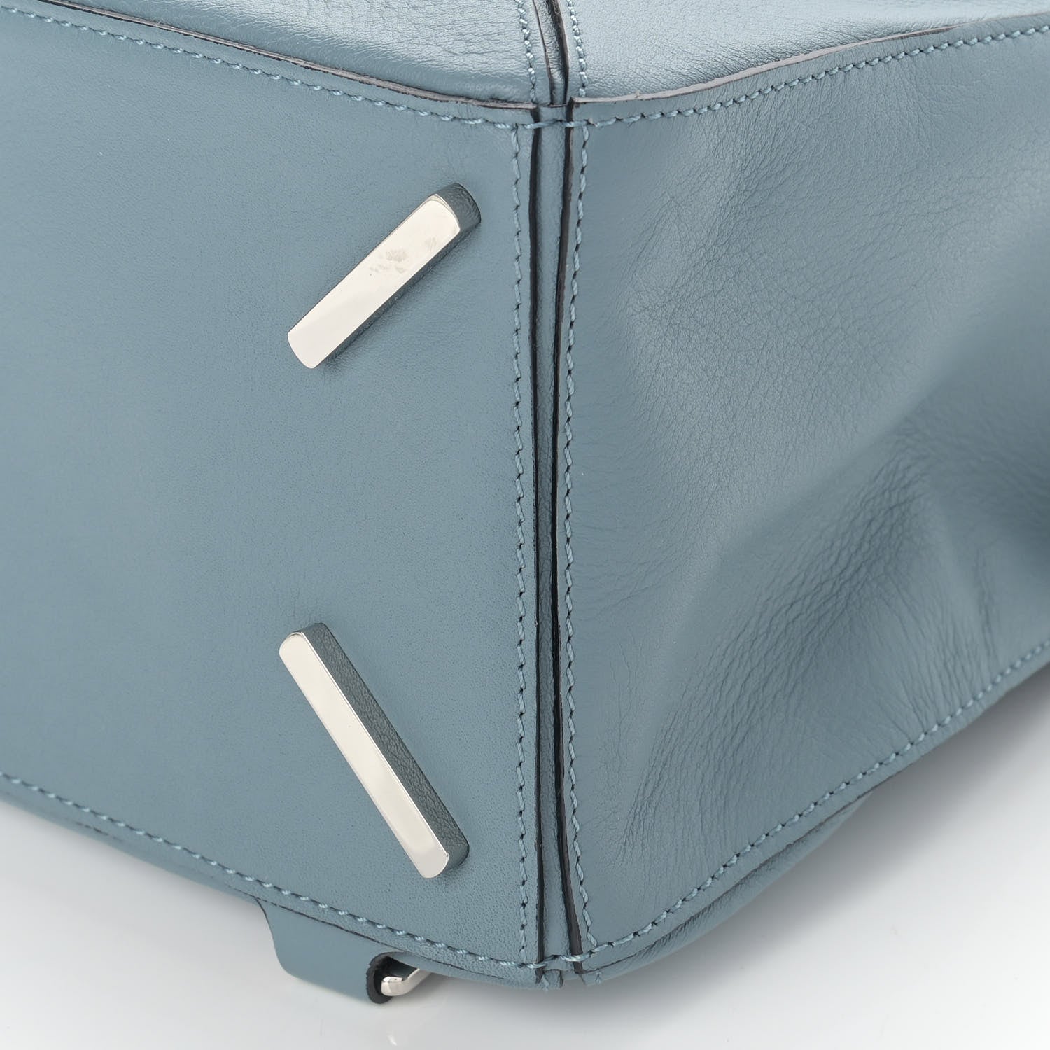 Loewe Calfskin Medium Puzzle Bag Stone Blue 8 of 8