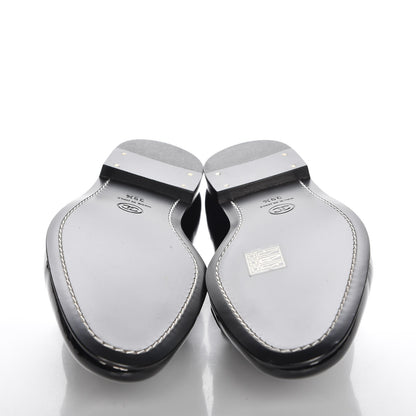 Chanel Patent Calfskin CC Loafers 39.5 Black 5 of 9