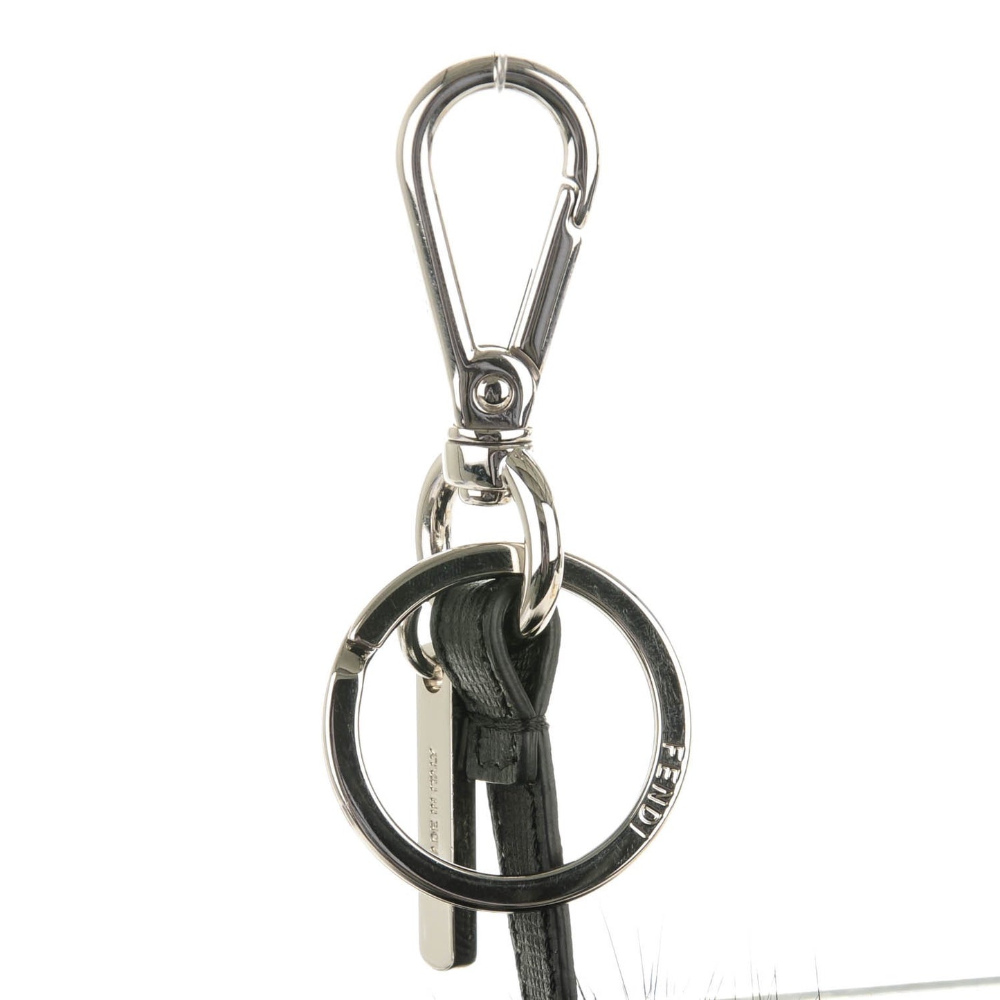 Vitello Elite Fox Goat Fur Igor Monster Bag Bug Cube Charm Rosso Black White