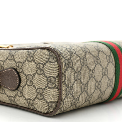 Gucci GG Supreme Monogram Web Small Ophidia Shoulder Bag Brown 9 of 10