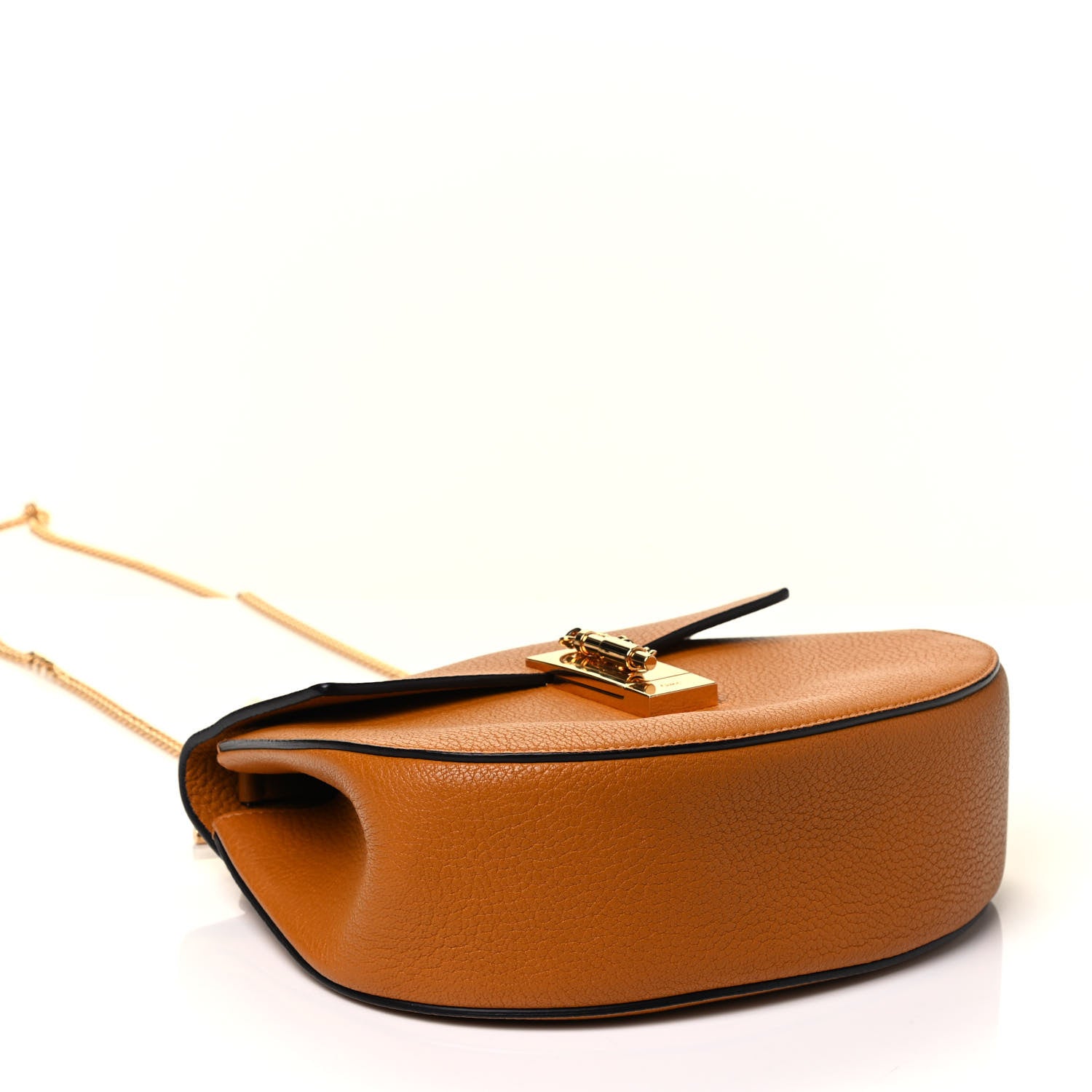 Chloe Grained Lambskin Drew Shoulder Bag Caramel 3 of 4