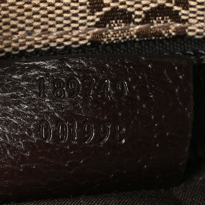 Gucci Monogram Web Small Flat Messenger Crossbody Dark Brown 7 of 10