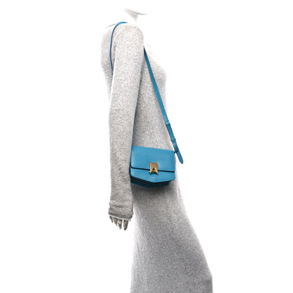 Alaia Grained Calfskin Small Le Papa Crossbody Bleu Lagon 2 of 9