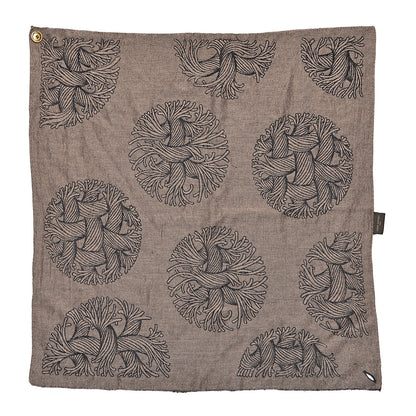 Louis Vuitton Knit Cashmere Silk Circle Rope Bandana Brown 3 of 6