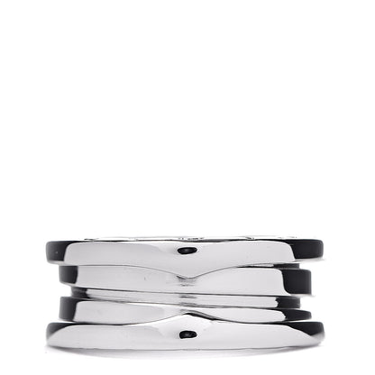 Bulgari 18K White Gold B.Zero1 Two-Band Ring 49 4.75 1 of 5