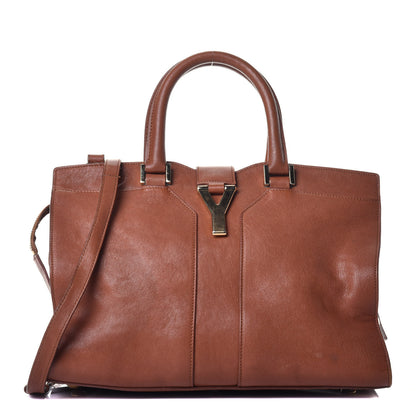 Saint Laurent Sheepskin Small Cabas ChYc Brown 1 of 9