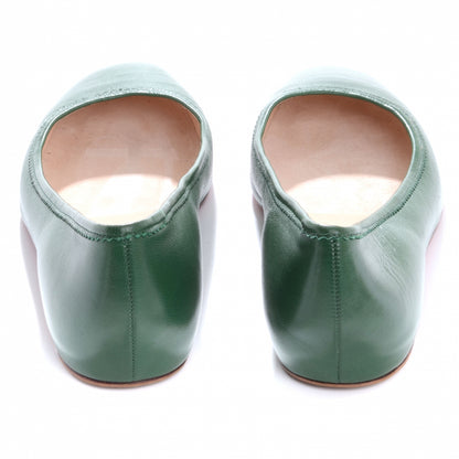 Christian Louboutin Leather Gozul Flats Green 37.5 4 of 9