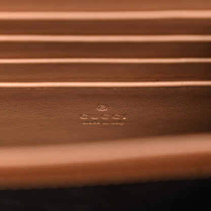 Gucci Calfskin Matelasse Aria GG Marmont Chain Wallet Camelia 6 of 9